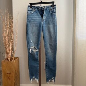 Abercrombie & Fitch Curve Love Super Skinny Ankle High Rise Jeans - Size 25 R